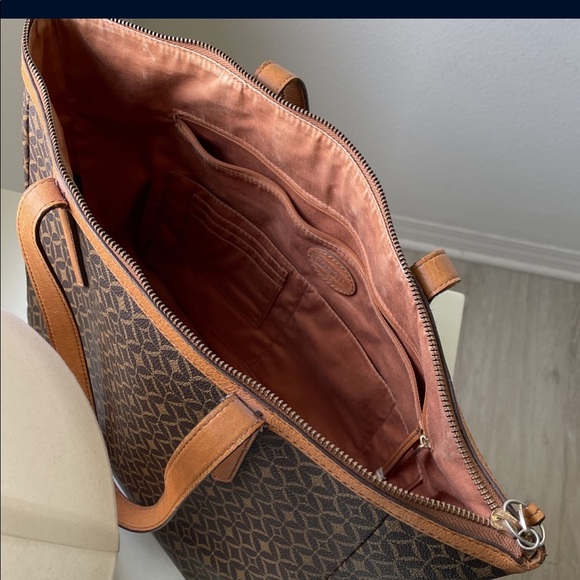 Fossil leather tote bag in brown - Picture 5 of 5